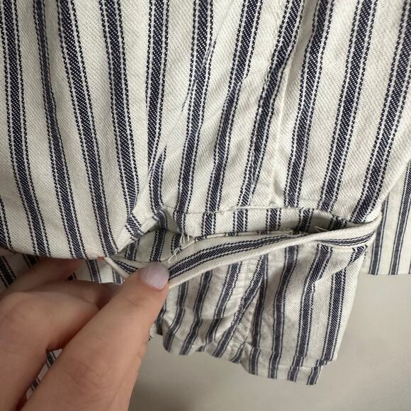 CAbi womens Nautical Ticking Blue and White striped Blazer‎ - Picture 9 of 9